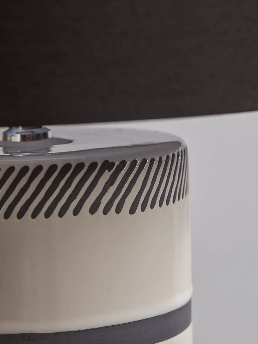 Black Stripes Ceramic Table Lamp