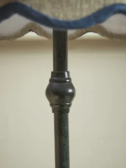 Blue Scalloped Edge Table Lamp