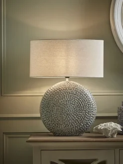 Blue Spiral Table Lamp