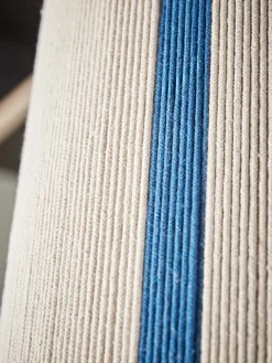 Blue Stripe Woven Shade