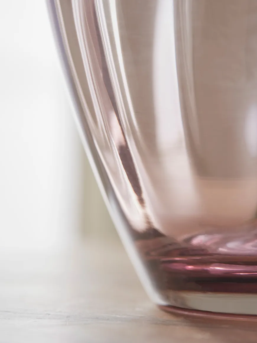 Blush Scalloped Edge Vase