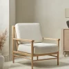 Bouclé & Cane Armchair