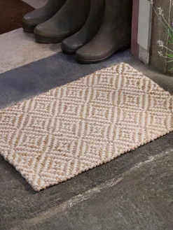 Braided Jute Diamond Doormat