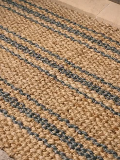 Braided Jute French Stripe Doormat - Double