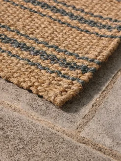 Braided Jute French Stripe Doormat - Double