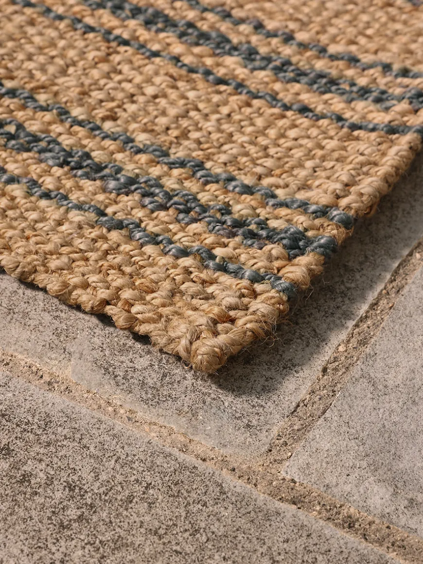 Braided Jute French Stripe Doormat - Double