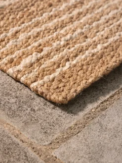 Braided Jute Stripe Doormat - Double