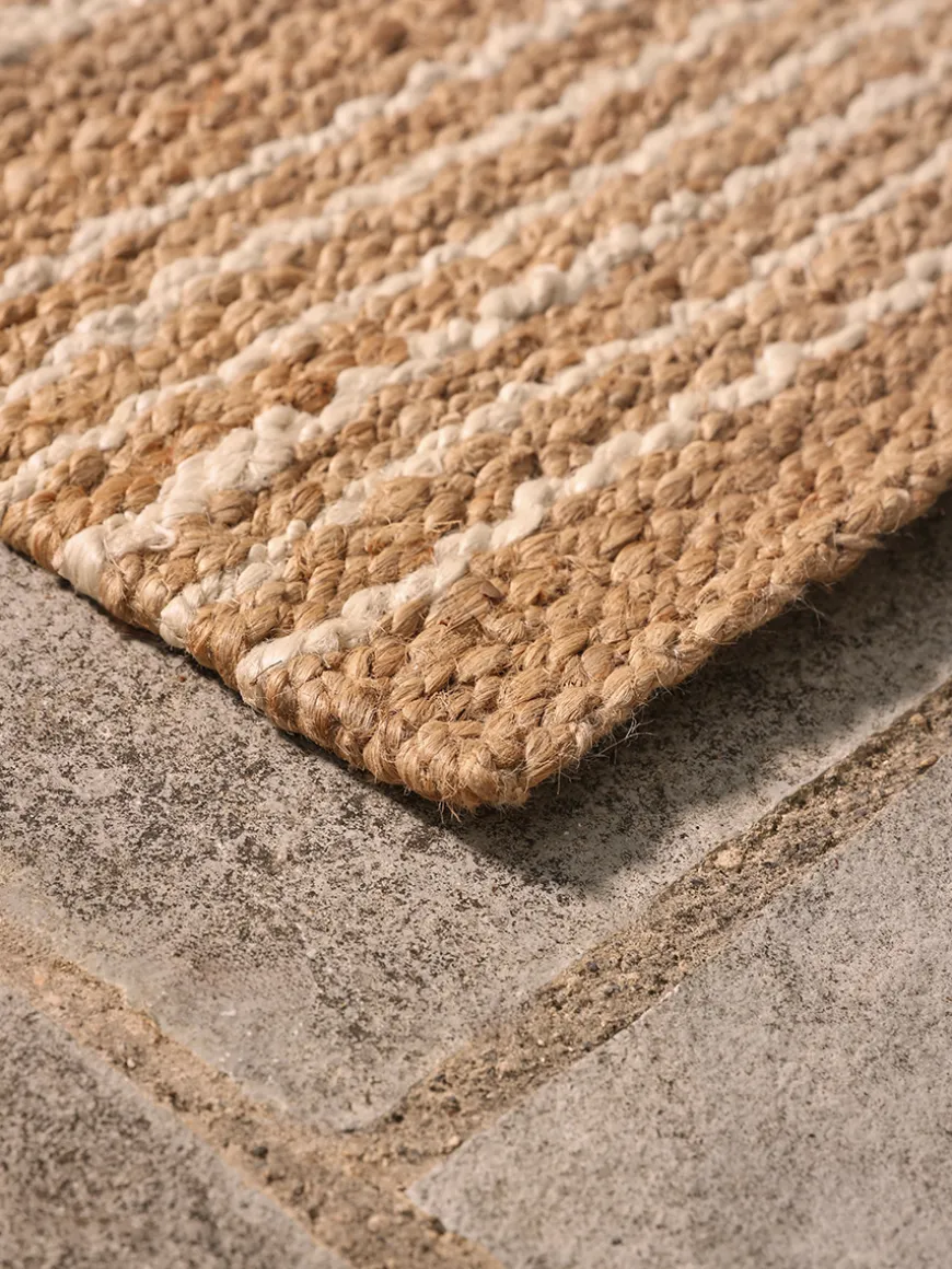 Braided Jute Stripe Doormat - Double