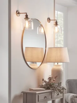 Brass & Glass Wall Light