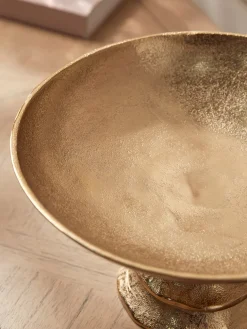 Brass Effect Footed Bowl