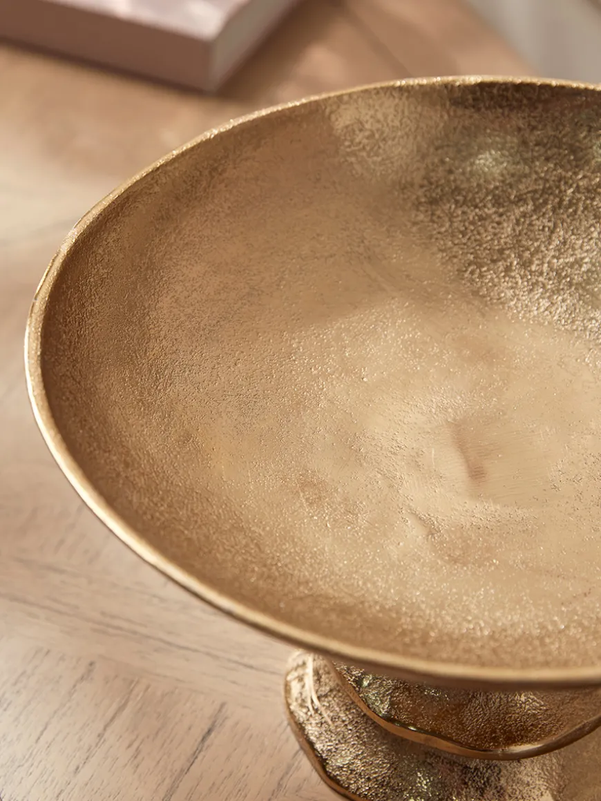 Brass Effect Footed Bowl