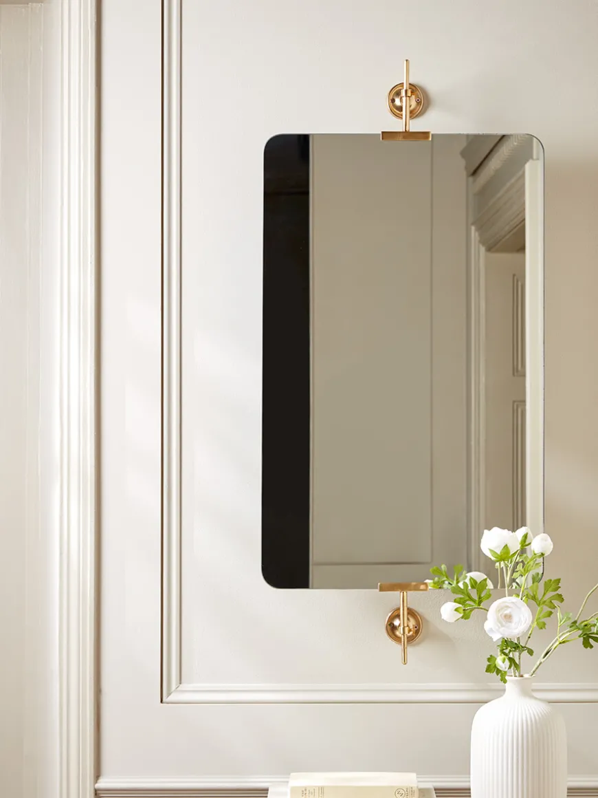 Brass Portrait Mirror - Large