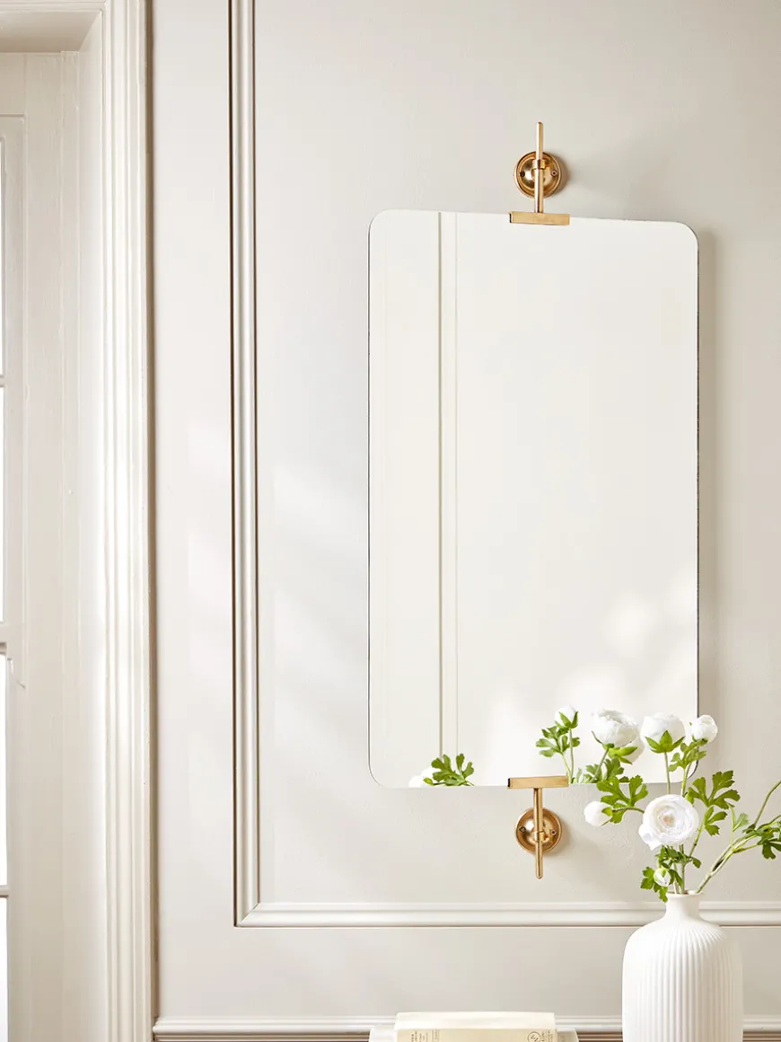 Brass Portrait Mirror - Large