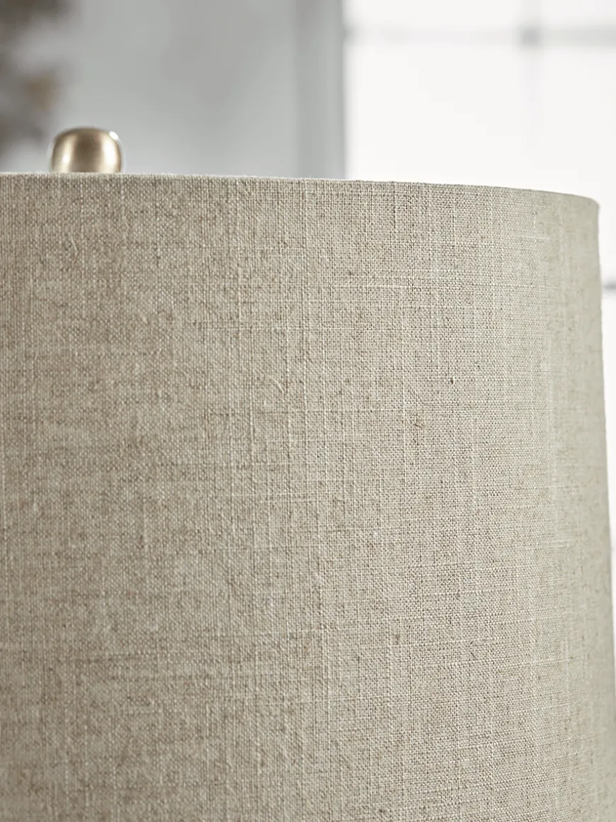 Brushed Brass & Glass Table Lamp