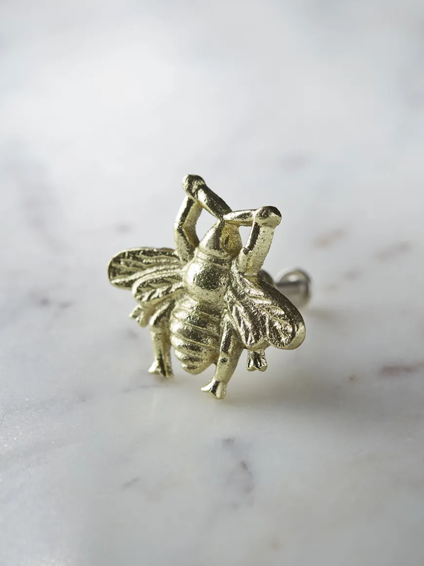 Bumble Bee Knob - Brass