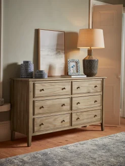 Camille Double Chest of Drawers - Limewashed