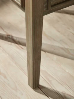 Camille Dressing Table Storage Stool - Limewashed