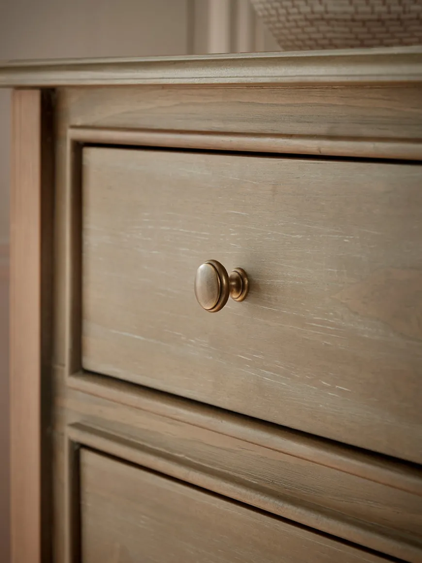 Camille Single Chest of Drawers - Limewashed