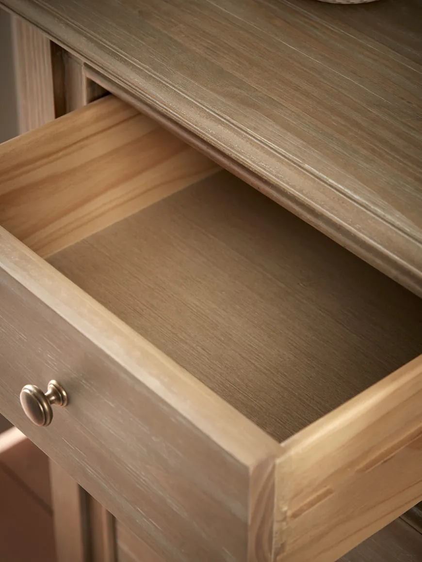Camille Single Chest of Drawers - Limewashed