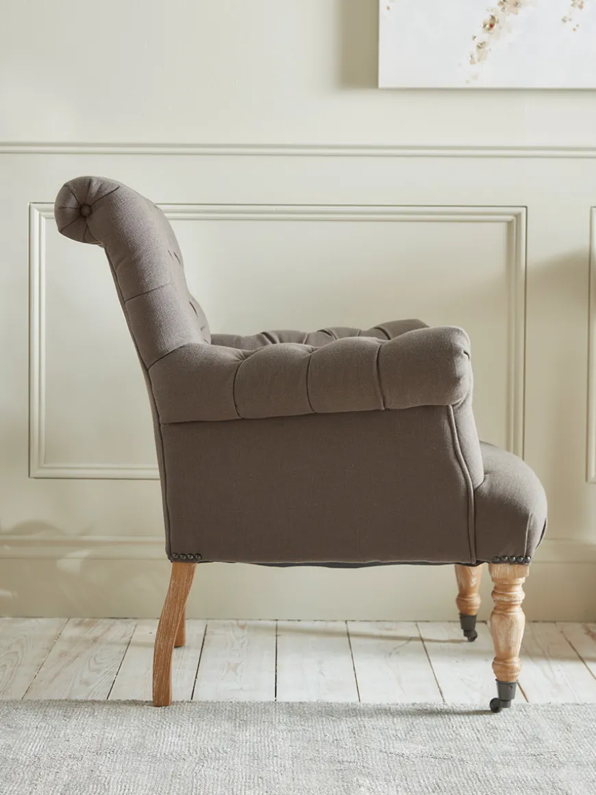 Camo Buttoned Armchair