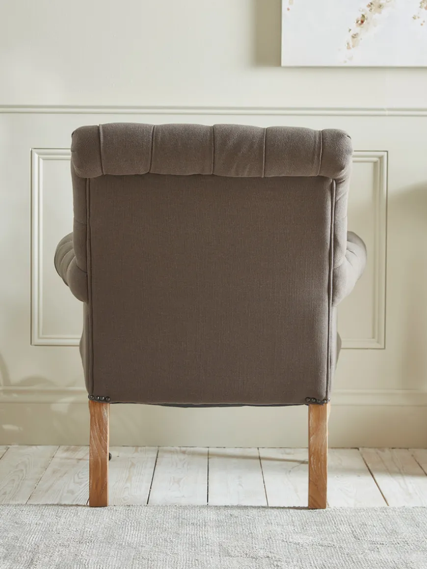 Camo Buttoned Armchair