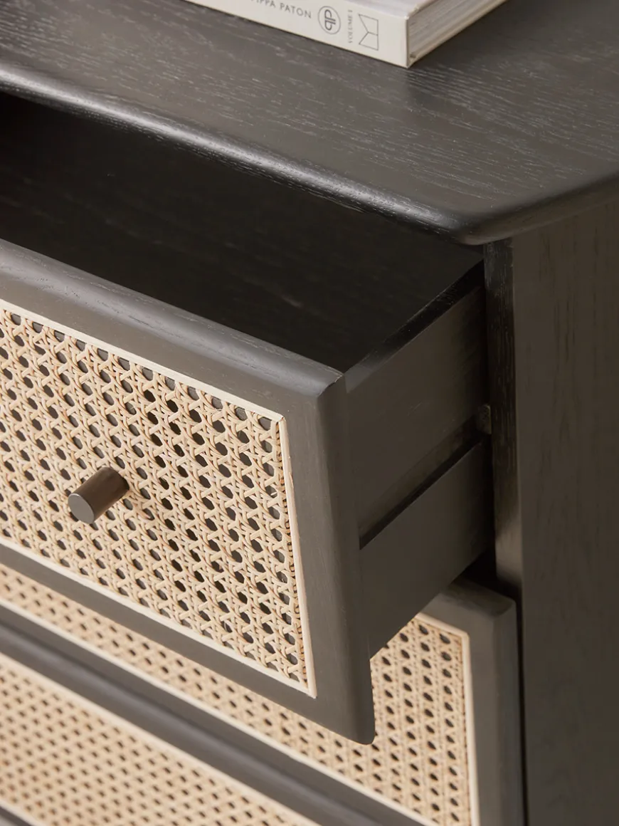 Cane Webbing Chest Of Drawers