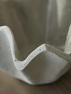 Cement Effect Fluted Bowl