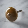 Ceramic Round Knob - Ochre