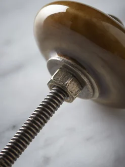 Ceramic Round Knob - Ochre