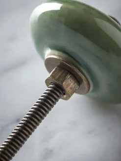 Ceramic Round Knob - Sage