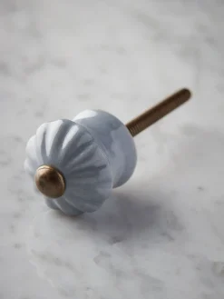 Ceramic Scalloped Handle - Blue