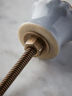 Ceramic Scalloped Handle - Blue