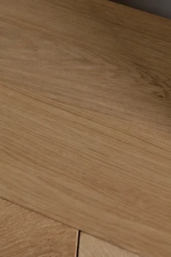 Chevron Oak Chest of Drawers