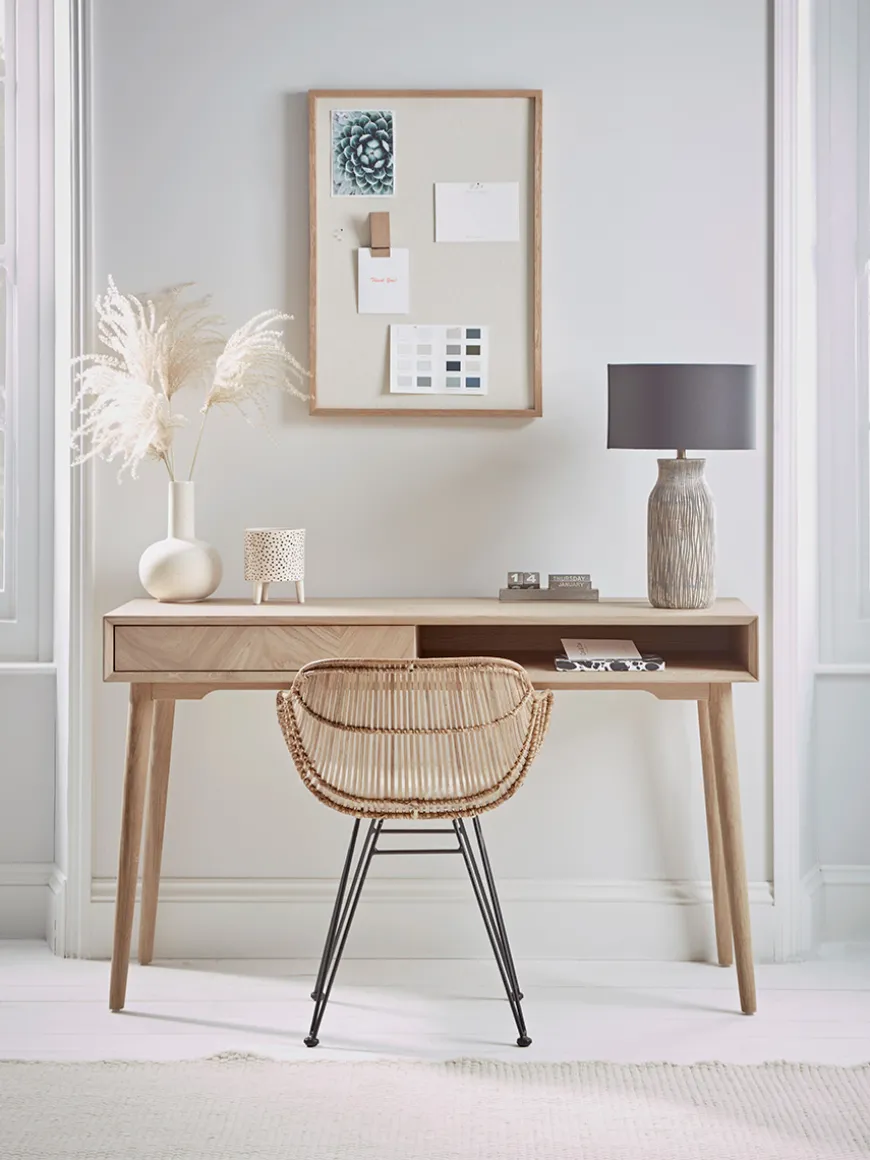 Chevron Oak Desk