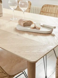 Chevron Oak Dining Table
