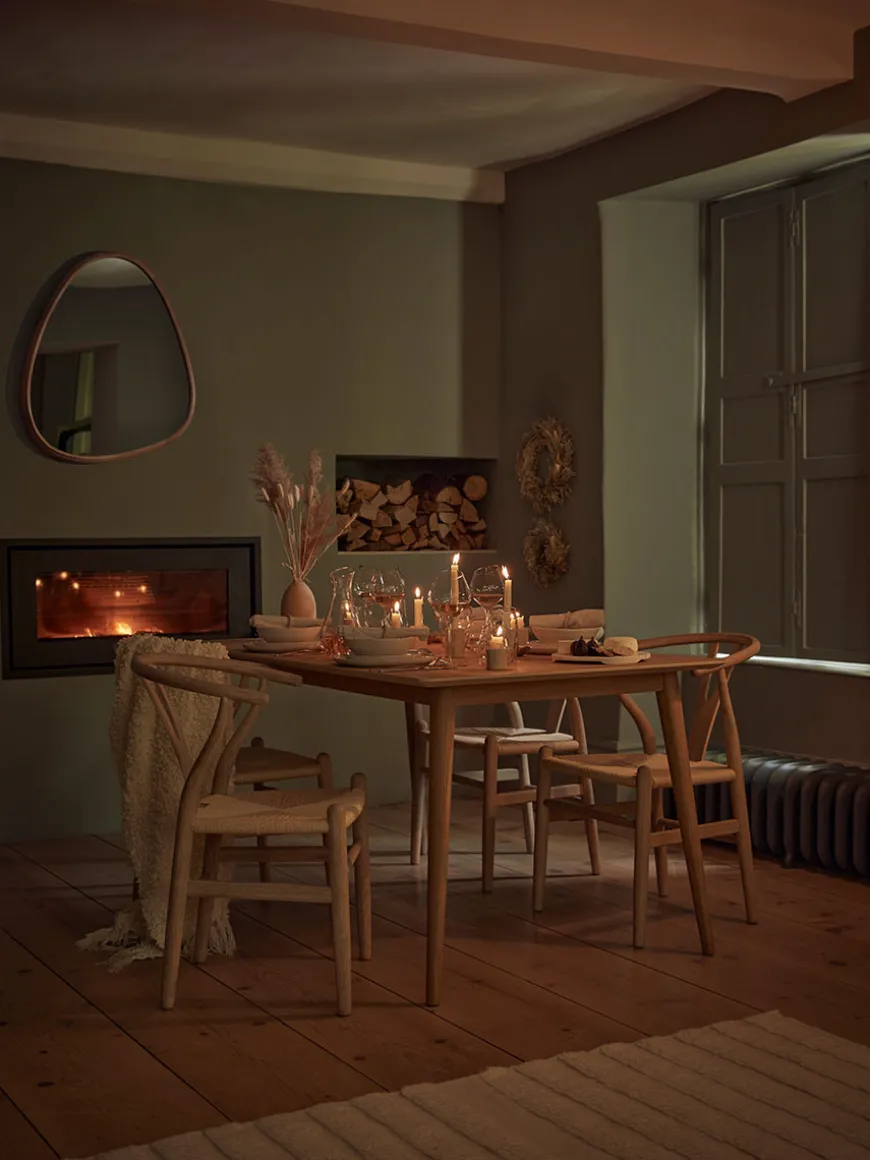 Chevron Oak Dining Table
