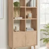 Chevron Oak Display Unit