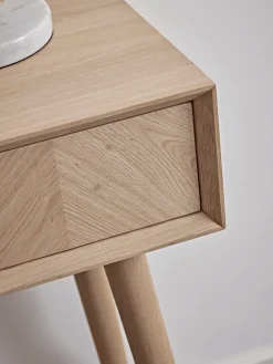 Chevron Oak Dressing Table