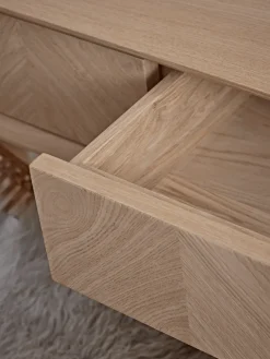 Chevron Oak Dressing Table
