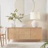 Chevron Oak Sideboard