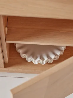Chevron Oak Sideboard