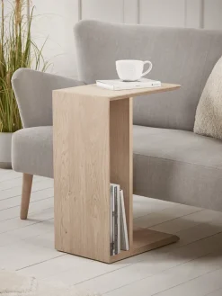 Chevron Oak Sofa Table
