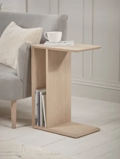 Chevron Oak Sofa Table