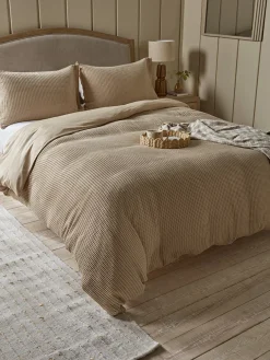 Chunky Waffle Duvet Set - Super King