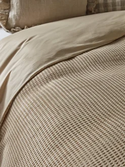 Chunky Waffle Duvet Set - Super King