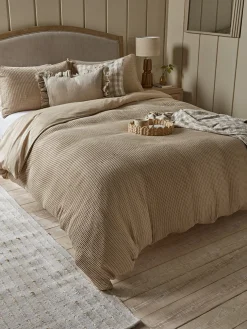 Chunky Waffle Duvet Set - Super King