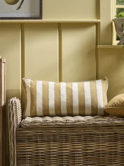 Classic Stripe Cushion - Ochre