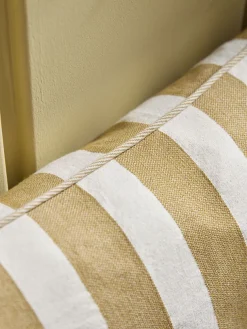 Classic Stripe Cushion - Ochre