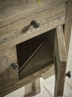 Compact Reclaimed Oak Console Table