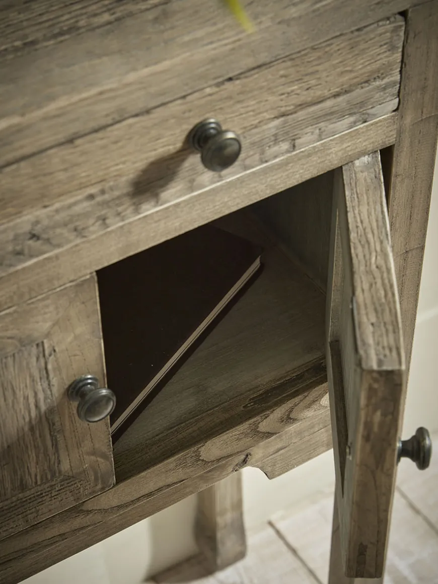 Compact Reclaimed Oak Console Table